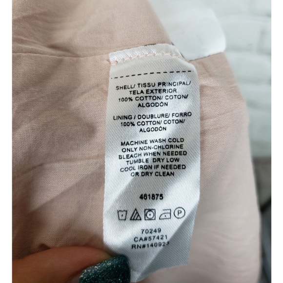 Loft Pink Eyelet Dress Size LP - Picture 6 of 6